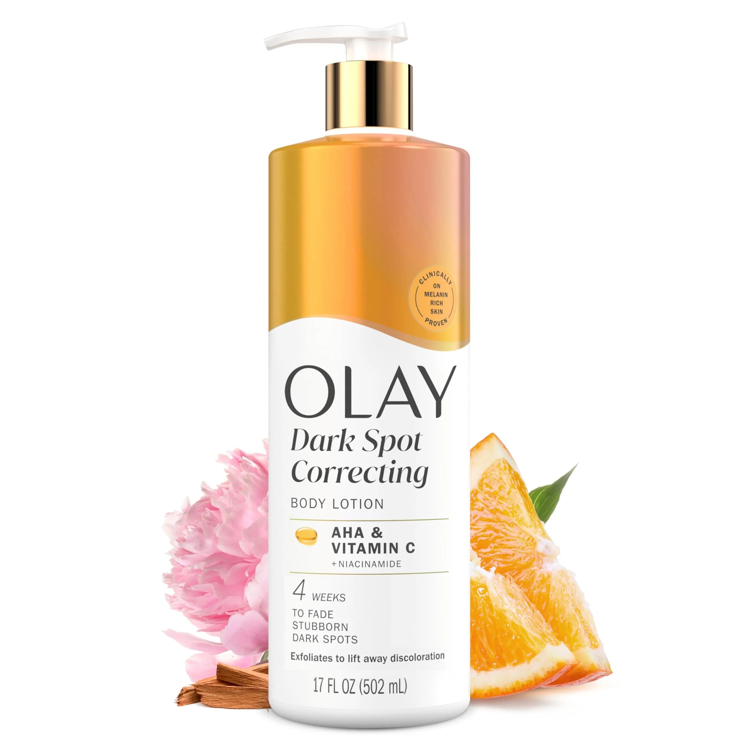 Olay Tone Enhancing Body Lotion with AHA Serum 502ml (17 fl oz) | Fades Dark Spots & Hydrates thumbnail 1