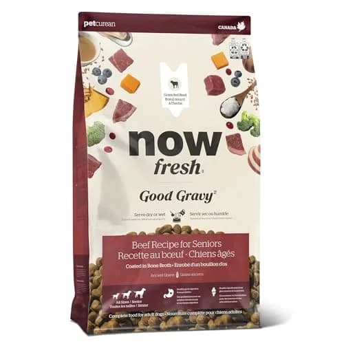 Now Fresh Good Gravy All Breed Senior Dry Dog Food, Grass-Fed Beef, 3.5 lb | Supports Joint & Weight thumbnail 1