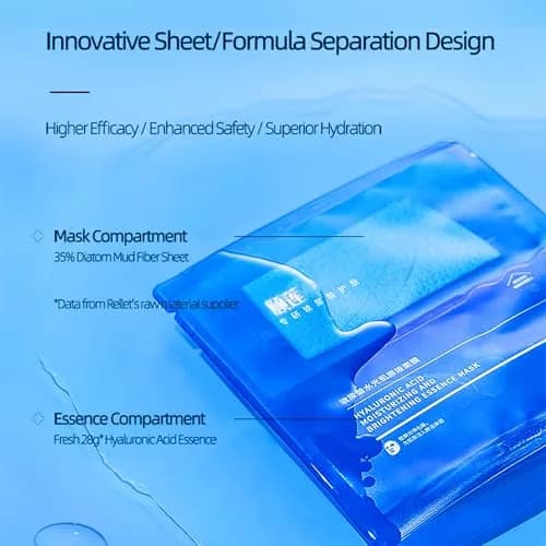 Yilian Hydrating Face Masks with 5 Hyaluronic Acids & Ceramides | Deep Moisture & Barrier Repair for Sensitive Skin thumbnail 5