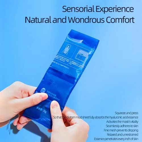 Yilian Hydrating Face Masks with 5 Hyaluronic Acids & Ceramides | Deep Moisture & Barrier Repair for Sensitive Skin thumbnail 7