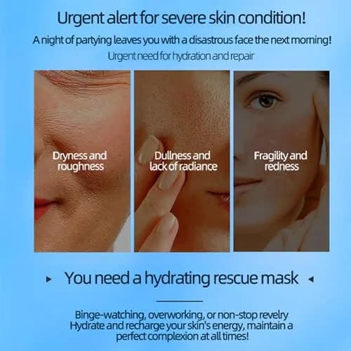 Yilian Hydrating Face Masks with 5 Hyaluronic Acids & Ceramides | Deep Moisture & Barrier Repair for Sensitive Skin thumbnail 2