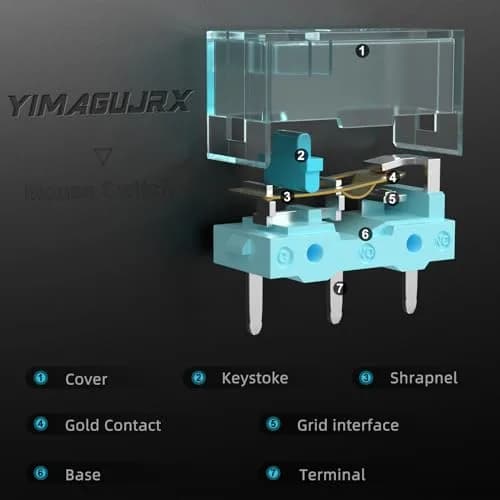 RunJRX 10Pcs Kailh GM8.0 Upgrade V2 Mouse Micro Switches | Gaming Mouse Switches thumbnail 4