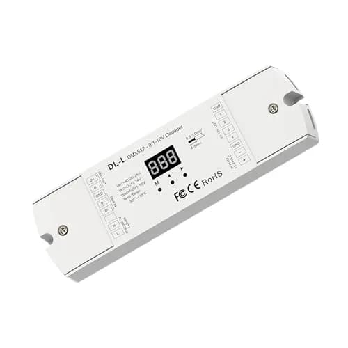 Nutbro DMX512 to 4CH 0-10V Analog Signal LED Dimmer RGB/RGBW Controller 4-Channel Dimmer thumbnail 1