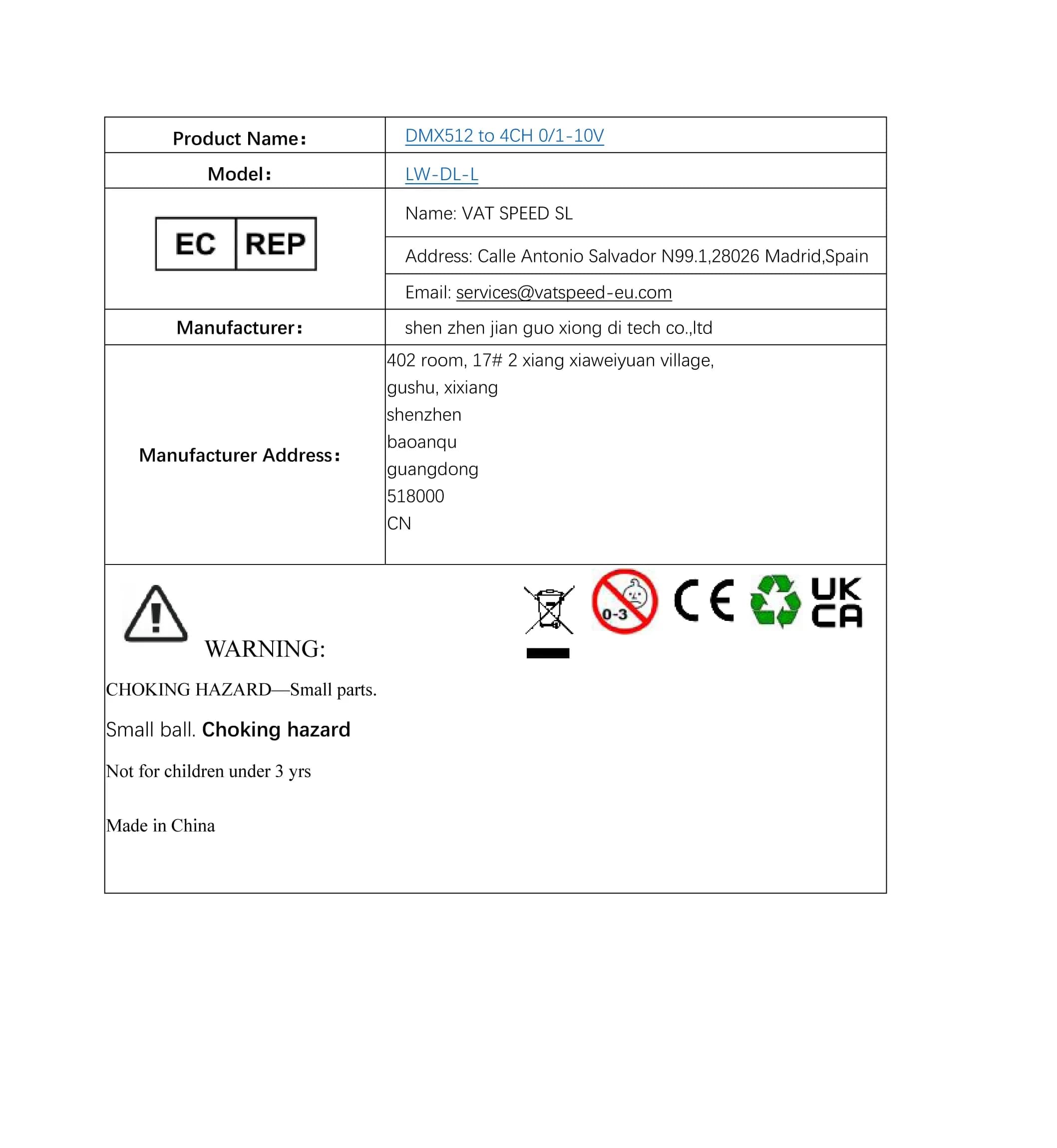 Nutbro DMX512 to 4CH 0-10V Analog Signal LED Dimmer RGB/RGBW Controller 4-Channel Dimmer - view 5