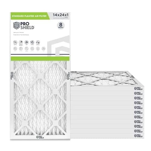 ProShield 14x24x1 MERV 8 HVAC Air Filter | 12 Pack for Indoor Air Quality thumbnail 1