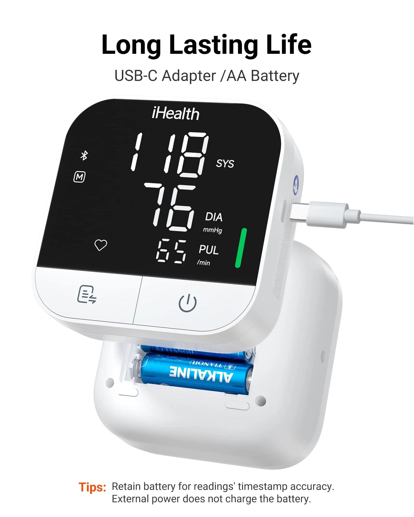 iHealth Track Pro Upper Arm Blood Pressure Monitor with App Sync & HD Screen | Clinically Accurate - view 6