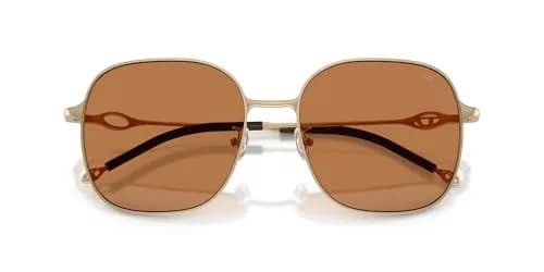 Diesel DL1010D Square Sunglasses Matte Gold/Brown 58 mm | Authentic Import for India thumbnail 5