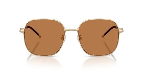 Diesel DL1010D Square Sunglasses Matte Gold/Brown 58 mm | Authentic Import for India thumbnail 1