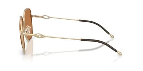 Diesel DL1010D Square Sunglasses Matte Gold/Brown 58 mm | Authentic Import for India thumbnail 3