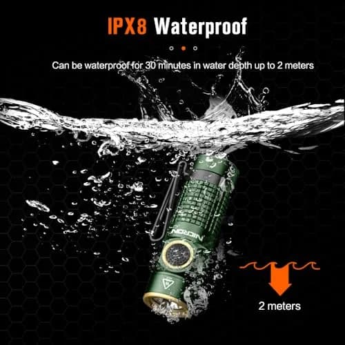 NICRON C1 EDC Rechargeable Flashlight 1200 Lumens | Compact, Waterproof & Magnetic for Camping & Daily Use thumbnail 7
