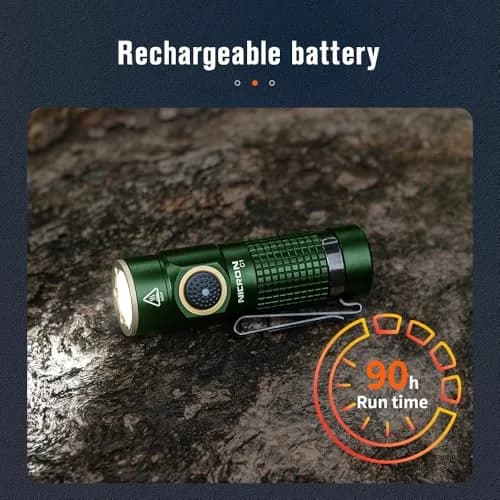 NICRON C1 EDC Rechargeable Flashlight 1200 Lumens | Compact, Waterproof & Magnetic for Camping & Daily Use thumbnail 8