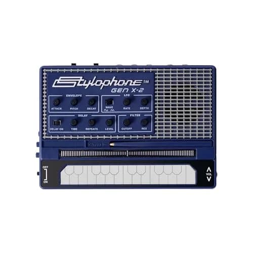 Stylophone GENX-2 Portable Analogue Synthesizer with Built-in Speaker, LFO, Filter, Analogue Delay and CV/Gate Output | Two Octaves thumbnail 1