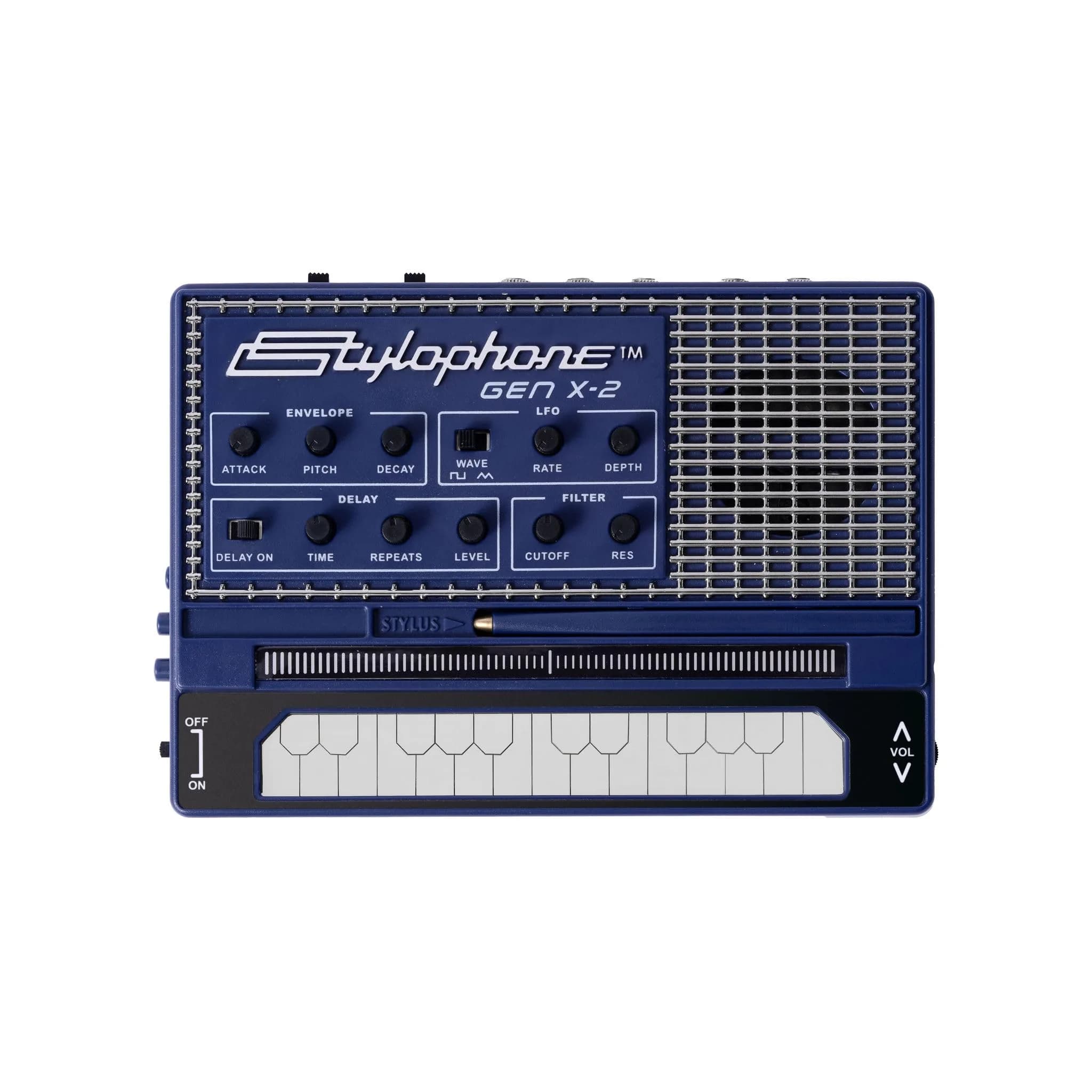 Stylophone GENX-2 Portable Analogue Synthesizer with Built-in Speaker, LFO, Filter, Analogue Delay and CV/Gate Output | Two Octaves - main product image