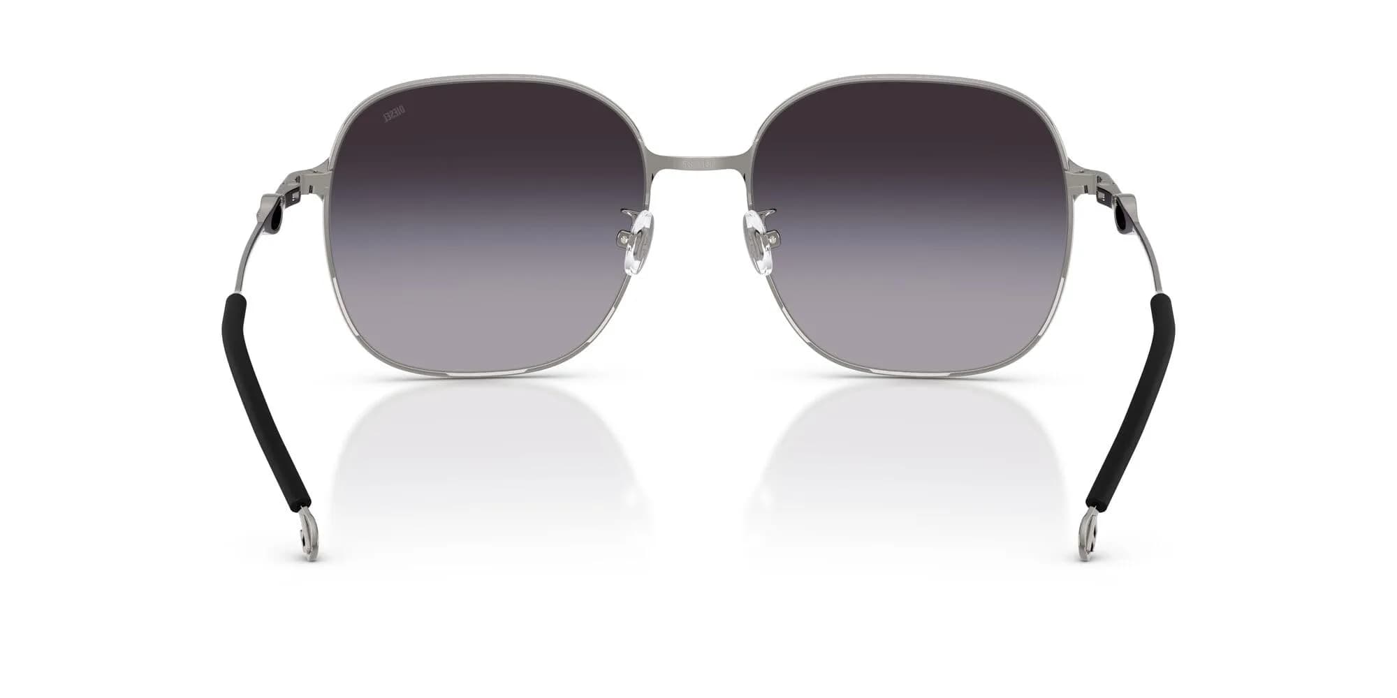 Diesel DL1010D Square Sunglasses Shiny Gunmetal/Grey Gradient 58 mm | 100% UV Protection - view 4