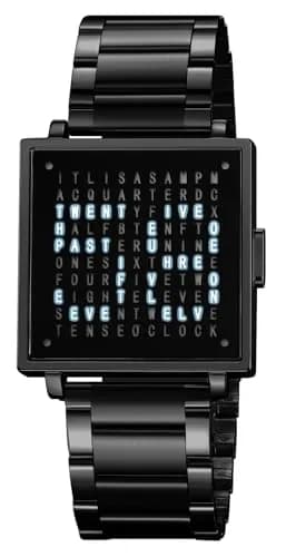 Gosasa Square Men's Luxury Watch 36mm Alloy Case Leather Strap | Water-Resistant & Elegant (Black B) thumbnail 1