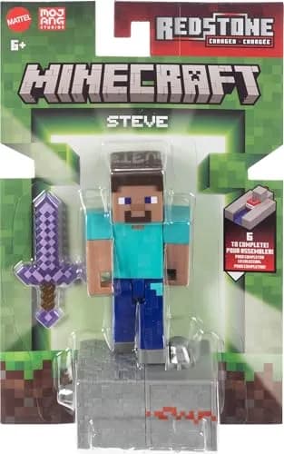 Mattel Minecraft Toys, Steve Action Figure & Accessories | 3.25-inch Scale Collectible for Kids 6+ thumbnail 6