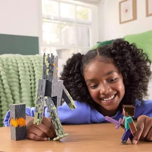 Mattel Minecraft Toys, Steve Action Figure & Accessories | 3.25-inch Scale Collectible for Kids 6+ thumbnail 2