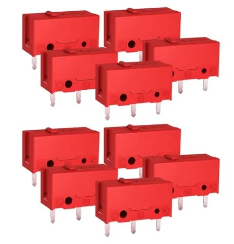 RunJRX 10Pcs Kailh GM4.0 Micro Switches, Red for Gaming Mouse | Over 60M Cycles thumbnail 1