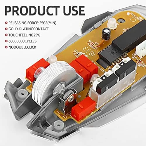 RunJRX 10Pcs Kailh GM4.0 Micro Switches, Red for Gaming Mouse | Over 60M Cycles thumbnail 5