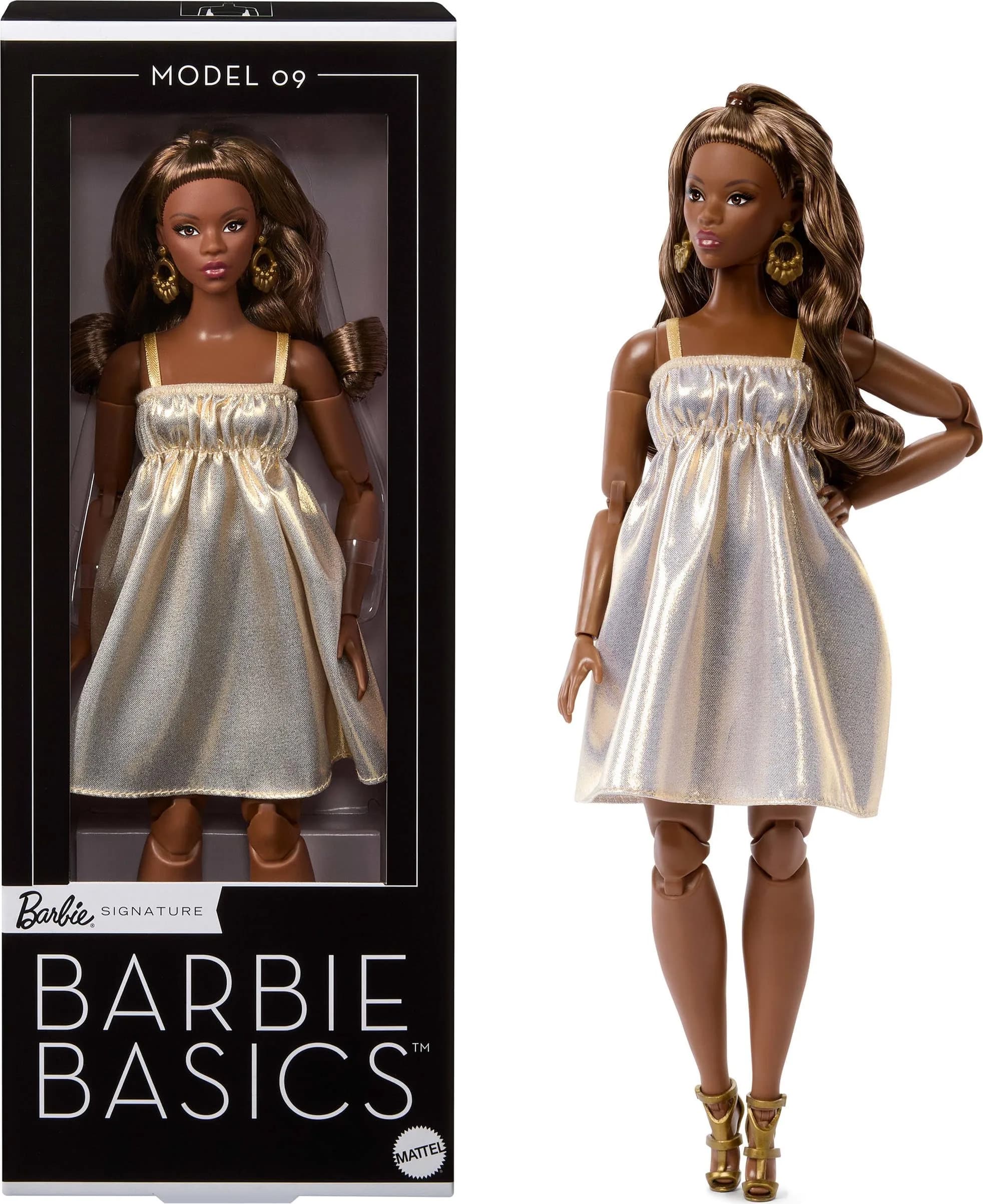 Barbie Basics Model Collector Doll 09 with Accessories, 33 cm (12.6 in) | Made to Move for Posing & Styling — Multicolor