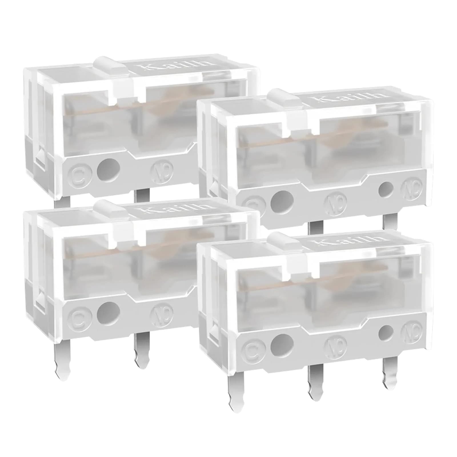 RunJRX 4Pcs Kailh Sword GM X Mouse Micro Switches | 100 Million Clicks, White
