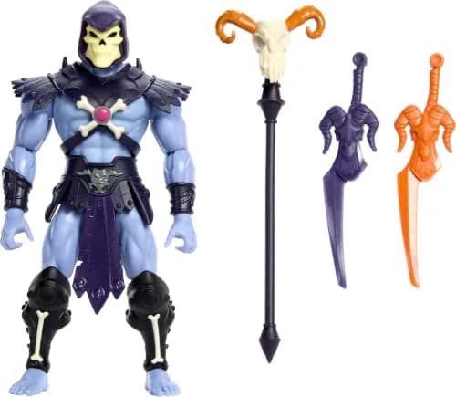 Masters of the Universe Origins Skeletor Action Figure 5.5-inch | Retro 200X Style with Articulation thumbnail 1