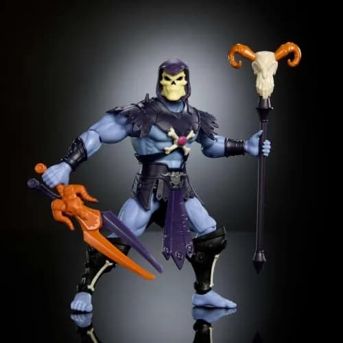 Masters of the Universe Origins Skeletor Action Figure 5.5-inch | Retro 200X Style with Articulation thumbnail 6