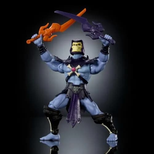 Masters of the Universe Origins Skeletor Action Figure 5.5-inch | Retro 200X Style with Articulation thumbnail 3