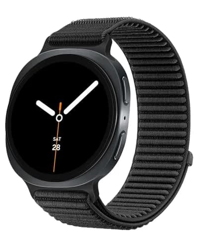 MAKCPOIMER Nylon Loop Sport Band Compatible with Samsung Galaxy Watch9/8/8 Classic 40mm/44mm/46mm | Breathable & Adjustable thumbnail 1