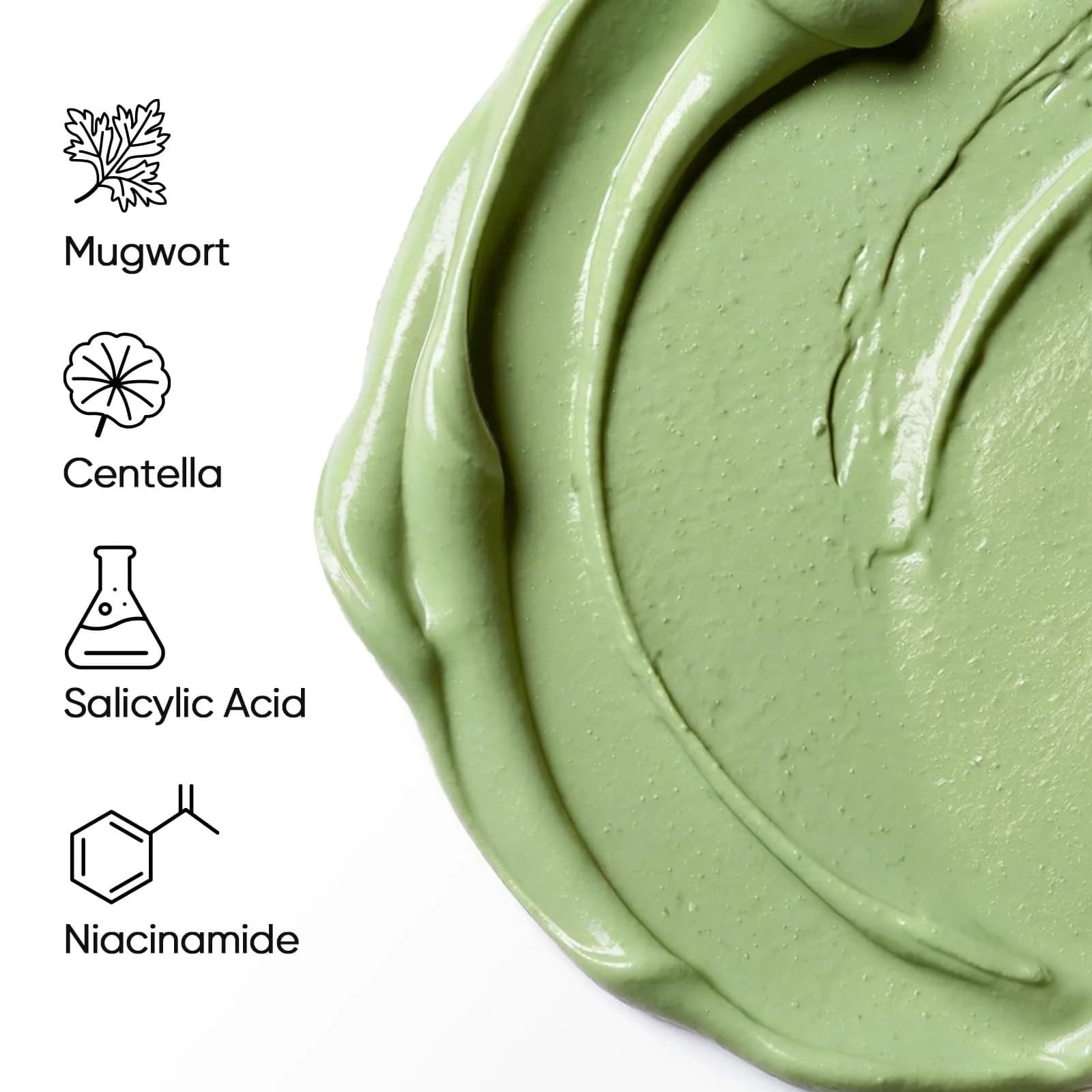 SKINTIFIC Mugwort Clay Stick Face Mask with Centella & Salicylic Acid | Calms Redness & Pores, 40g (1.41 Oz) - view 2