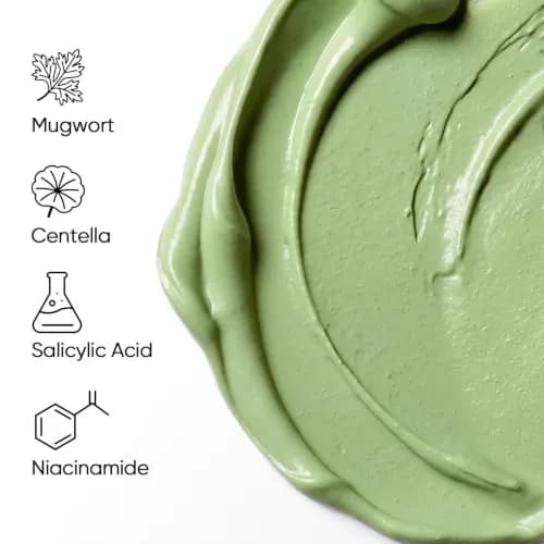 SKINTIFIC Mugwort Clay Stick Face Mask with Centella & Salicylic Acid | Calms Redness & Pores, 40g (1.41 Oz) thumbnail 2