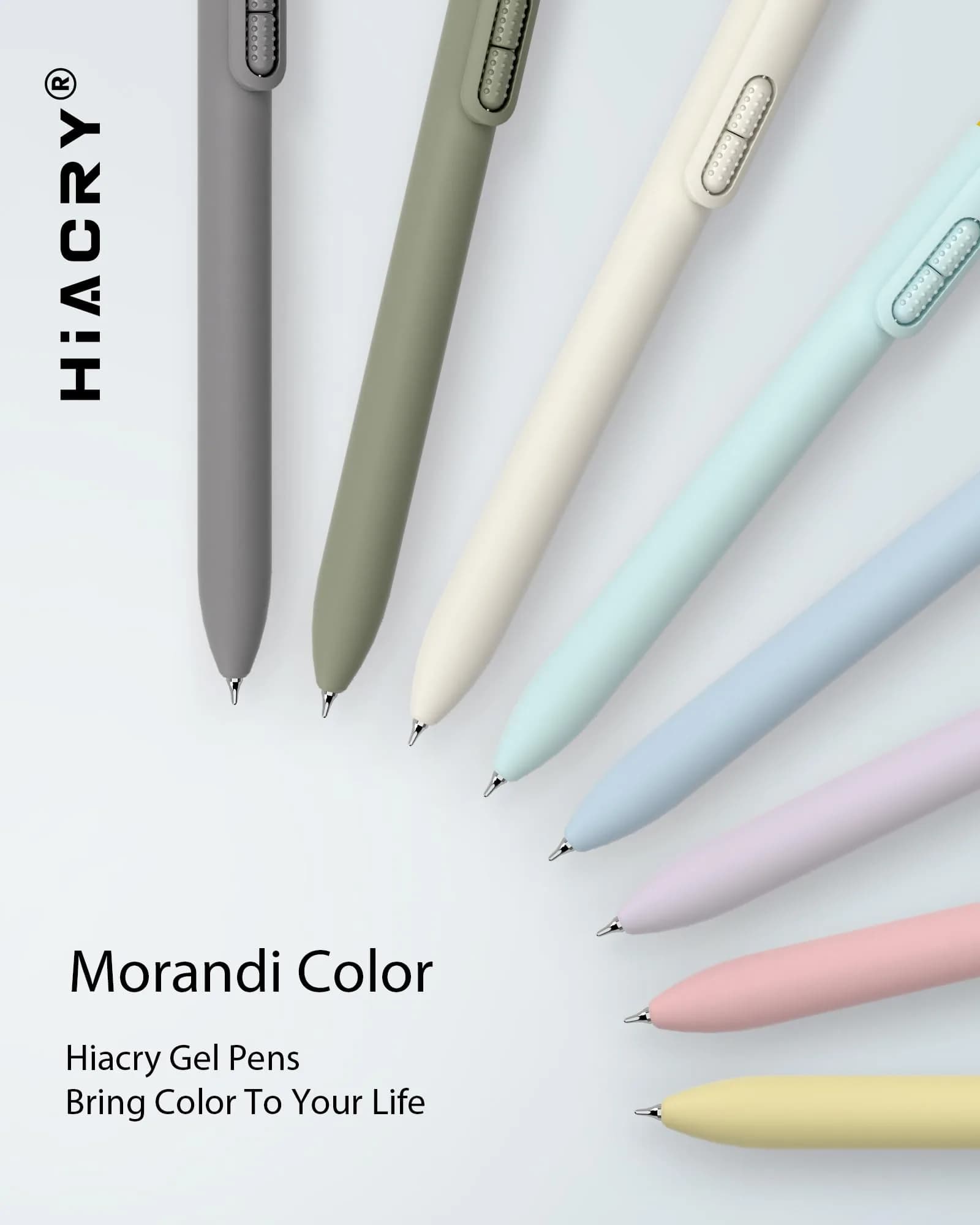 Hiacry Gel Ink Pens, 8 Pcs, 0.7mm Fine Point, Black Ink | Smooth Writing, Quick-Dry, Aesthetic Journaling Pens - view 7