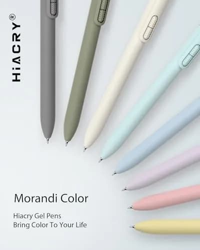 Hiacry Gel Ink Pens, 8 Pcs, 0.7mm Fine Point, Black Ink | Smooth Writing, Quick-Dry, Aesthetic Journaling Pens thumbnail 7