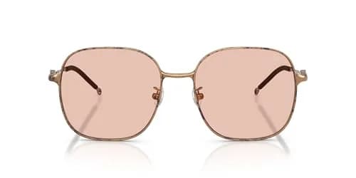 Diesel DL1010D Square Sunglasses Paper Transparent Bronze/Pale Rose 58mm | UV Protection thumbnail 1