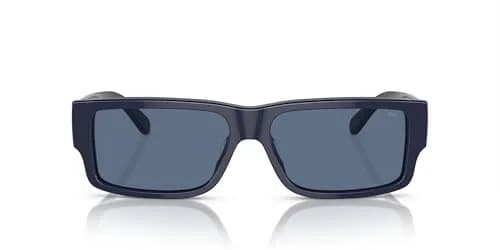 Diesel DL2003 Sunglasses, 57 mm | Shiny Blue Frame & Solid Blue Lenses, UV Protected thumbnail 1
