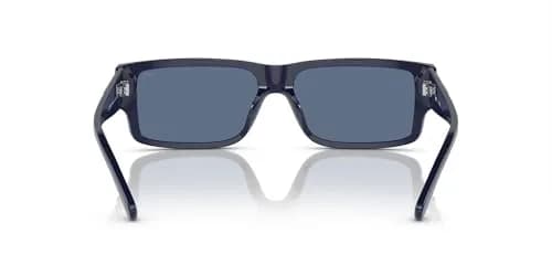 Diesel DL2003 Sunglasses, 57 mm | Shiny Blue Frame & Solid Blue Lenses, UV Protected thumbnail 4