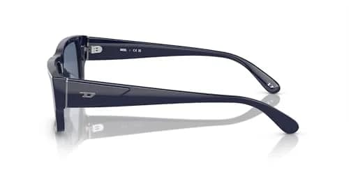 Diesel DL2003 Sunglasses, 57 mm | Shiny Blue Frame & Solid Blue Lenses, UV Protected thumbnail 3