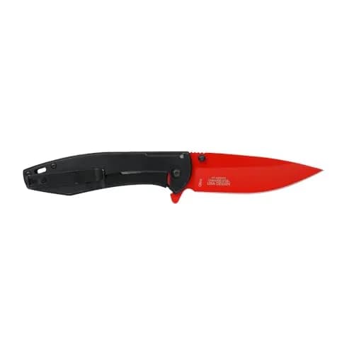 MTECH USA Folding Pocket Knife 8.1 Inch | Red Steel Blade, Aluminum Handle, Frame Lock thumbnail 3