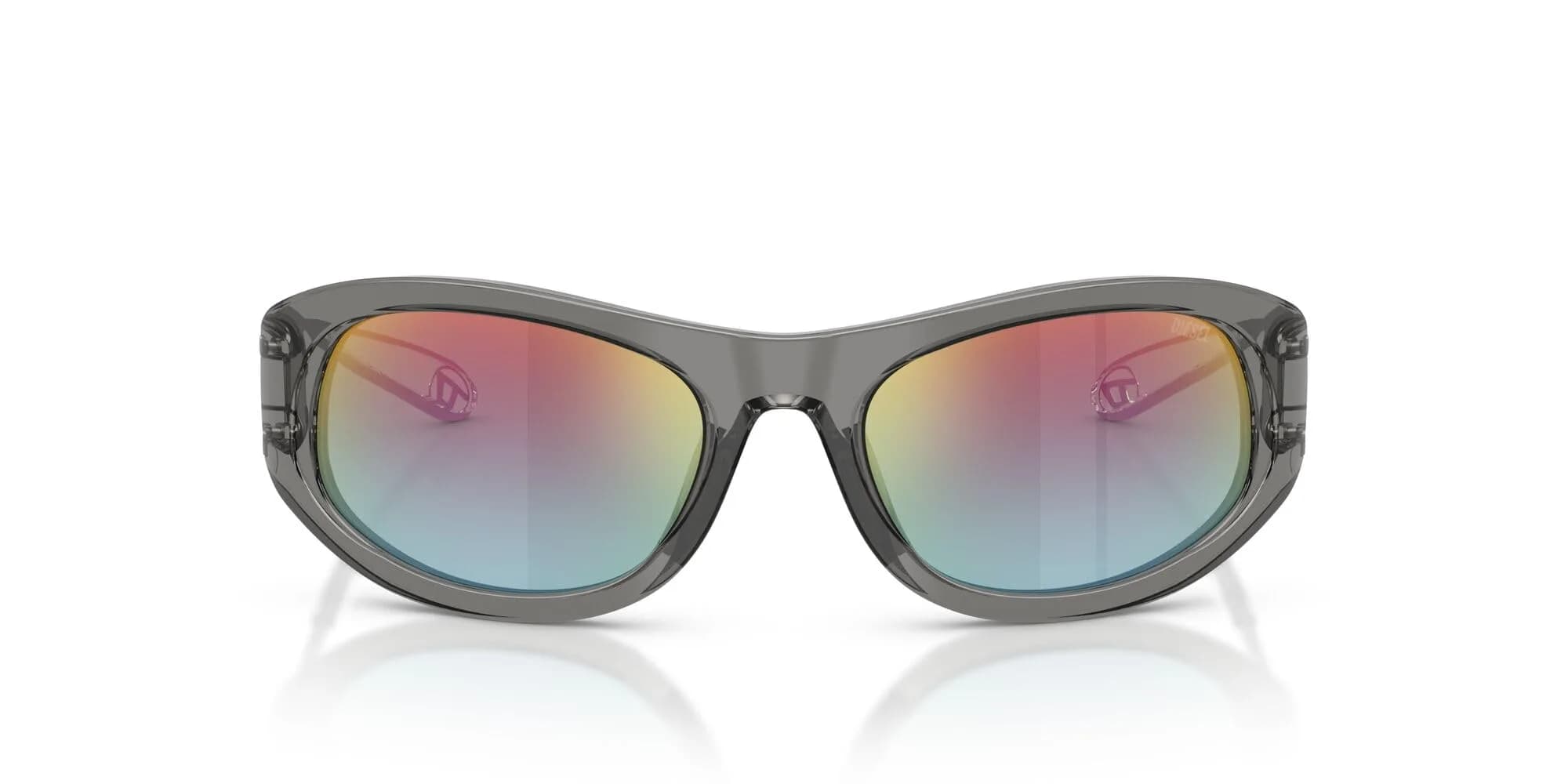 Diesel DL2007U Universal Fit Sunglasses 57 mm | Cat Eye, UV Protection, Black/Dark Grey — Havana/Dark Grey