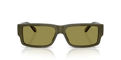 Diesel DL2003 Sunglasses, Green/Green, 57 mm | UV Protected, Unisex, Classic Style thumbnail 1