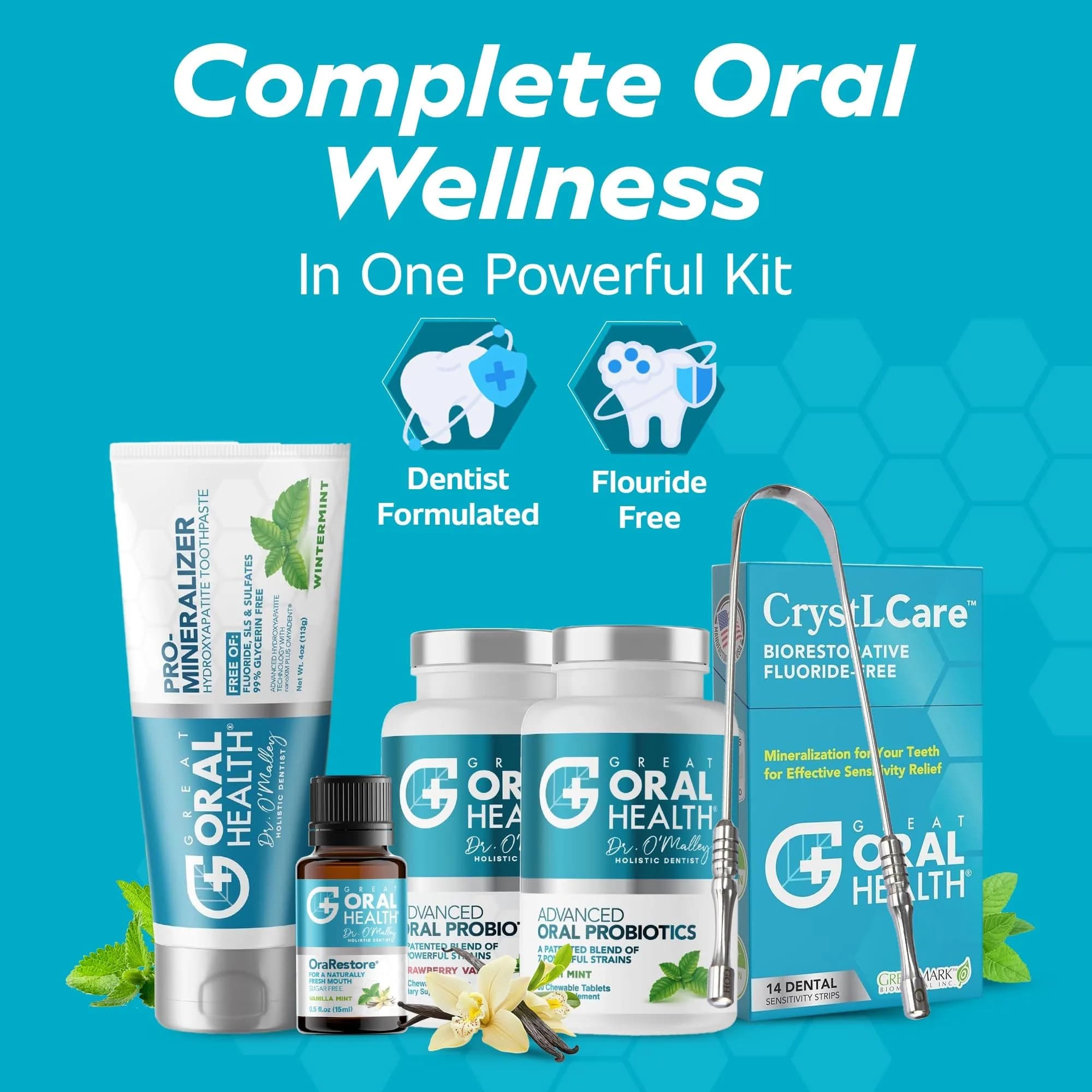 Great Oral Health Oral Probiotics Multi Flavor Super Bundle | Dentist Formulated for Bad Breath & Gum Health - view 2