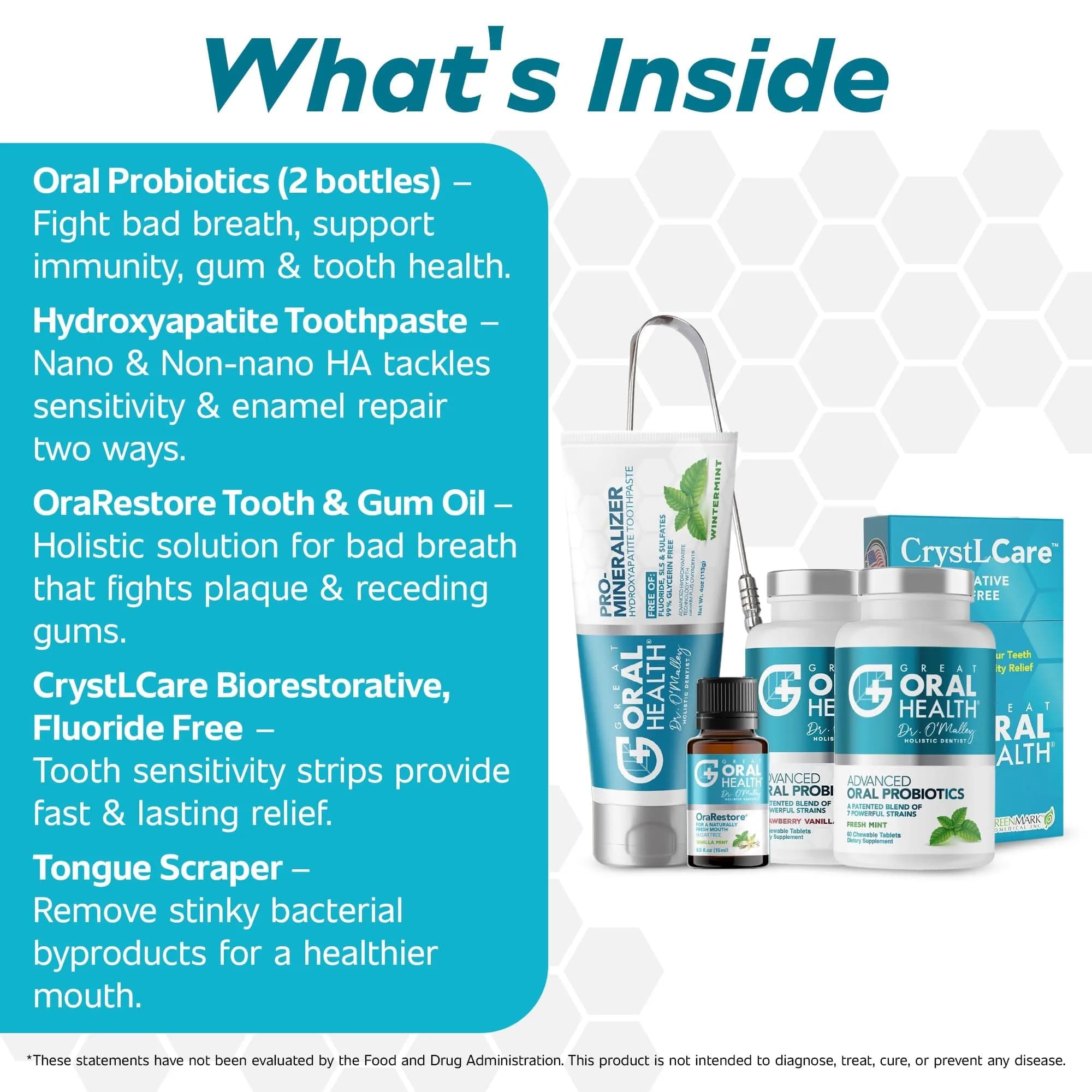 Great Oral Health Oral Probiotics Multi Flavor Super Bundle | Dentist Formulated for Bad Breath & Gum Health - view 3