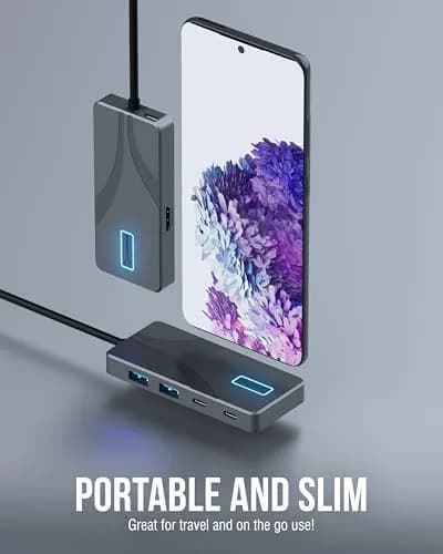 Sabrent USB-C Hub 5-in-1 (HB-TG5P) — 10Gbps, 4K@60Hz HDMI, 80W PD Charging, 2x USB-A, 2x USB-C thumbnail 8