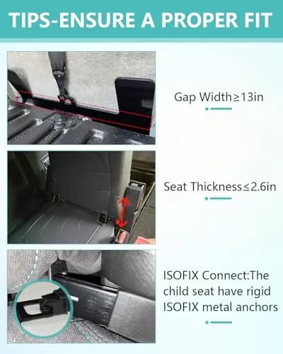 NORTHYUN Car Seat Latch Anchor Child Safety Seat Tether Kit | Universal ISOFIX Adapter for Older Vehicles thumbnail 4