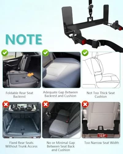 NORTHYUN Car Seat Latch Anchor Child Safety Seat Tether Kit | Universal ISOFIX Adapter for Older Vehicles thumbnail 3