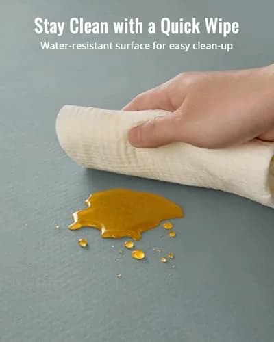 Blissful Diary Baby Splat Mat 129cm x 129cm (50.4 x 50.4 Inch) | Waterproof, Anti-Slip Floor Protector for High Chairs & Playtime thumbnail 6
