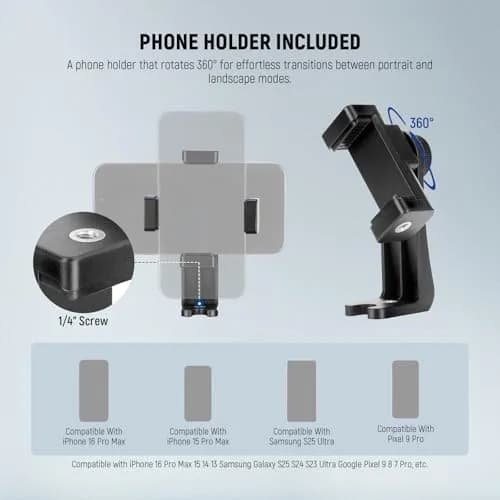 NEEWER Camera Tripod 71'' | Aluminum Lightweight Travel Stand with 3-Way Head thumbnail 5