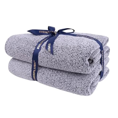 Everplush Diamond Collection Extra Large Bath Towel Sheet – 2 PK, Super Soft & Highly Absorbent, Quick-Drying, Oversized & Thick thumbnail 1