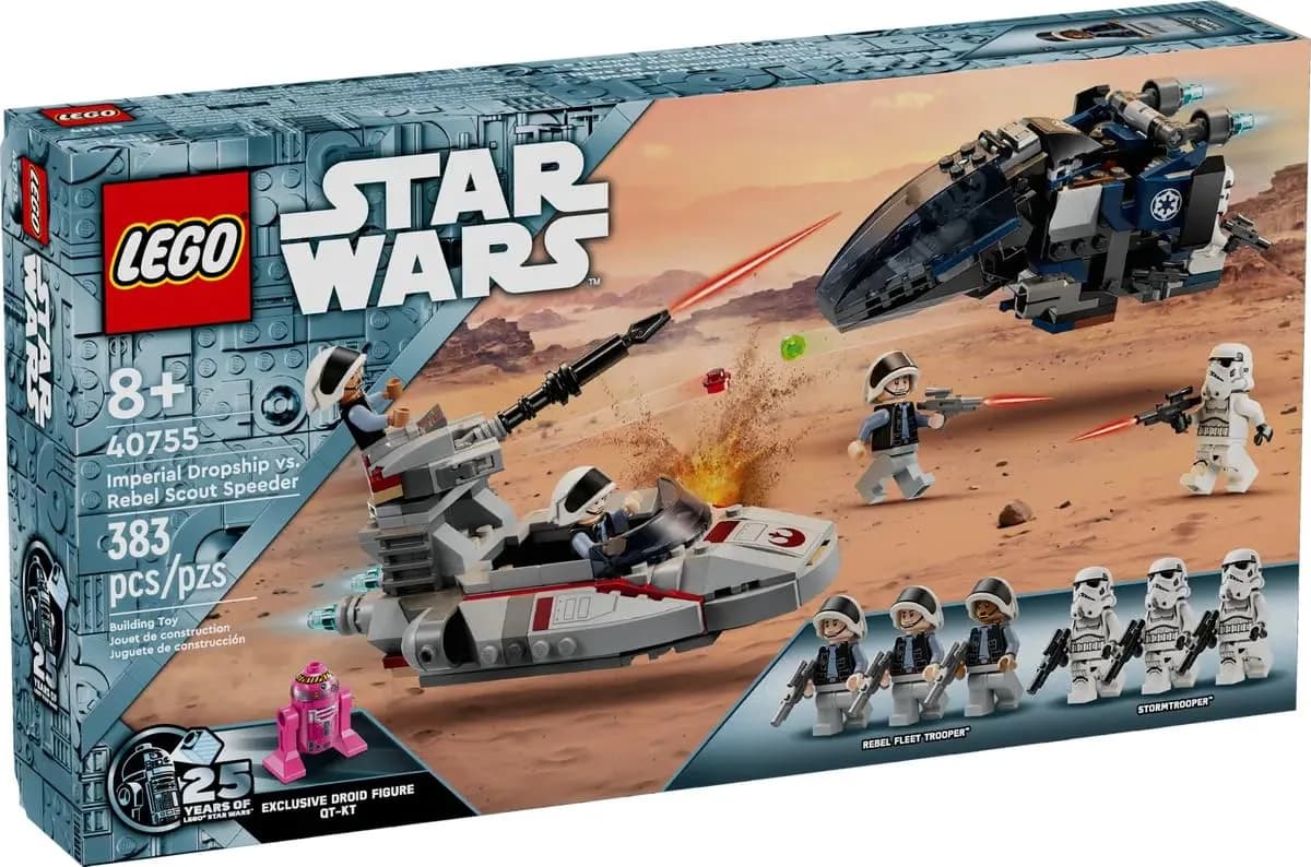 LEGO Star Wars Imperial Dropship vs. Rebel Scout Speeder 40755 | Buildable Toy Set for Kids 8+