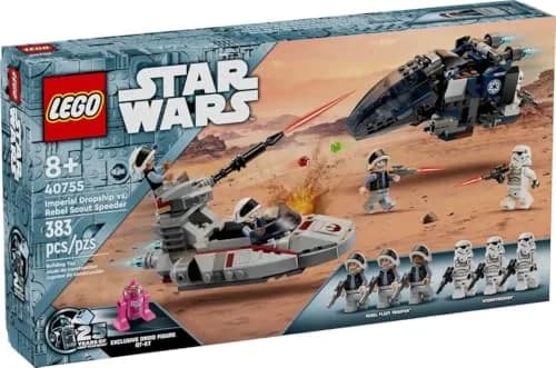 LEGO Star Wars Imperial Dropship vs. Rebel Scout Speeder 40755 | Buildable Toy Set for Kids 8+ thumbnail 1